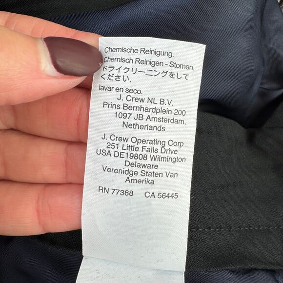 NWT J. Crew Navy Ludlow Slim-fit Suit Pant in Italian Chino AT051 Size 33 x 34 - Picture 10 of 16